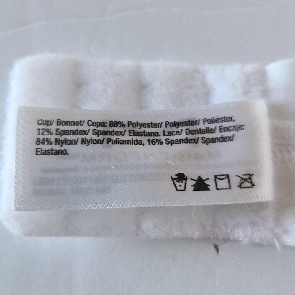 MAIDENFORM STRAPLESS PUSH UP BRA- 34 B - UNDERWIRE -PADDED MULTIWAY STRAPS #1102 - Picture 9 of 9